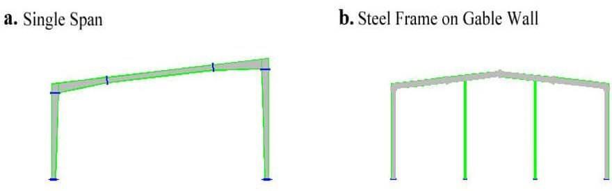 steel frame gable wall