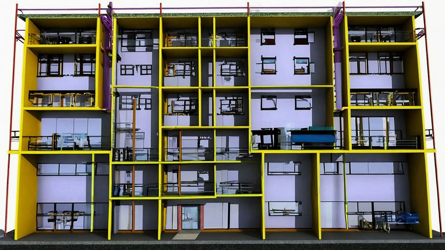 Default BUILDING FACTORY PLAN LAYOUTS Drafting 2d cad drawing 1 1